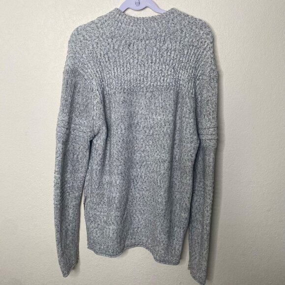 Outpost Makers Ribbed Knit Sweater Mens L Gray 1/4 Career Zip NWT - Picture 3 of 12
